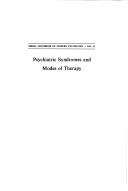 Cover of: Psychiatric syndromes and modes of therapy: with a glossary of clinical definitions of terms