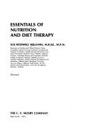 Cover of: Essentials of nutrition and diet therapy. by Williams, Sue Rodwell.