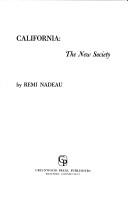 Cover of: California: the new society