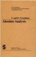 Cover of: Absolute analysis