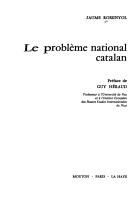 Cover of: Le problème national catalan.