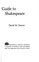 Cover of: Guide to Shakespeare | David M. Zesmer