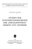 Cover of: Studien zur Entstehungsgeschichte der "Strudlhofstiege" Heimito von Doderers