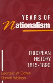 Cover of: Years of Nationalism: European History, 1815-1890 (Years Of...)