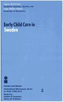 Cover of: Early child care in Sweden