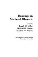 Readings in medieval rhetoric by Joseph M. Miller