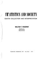 Cover of: Statistics and society by Walter Theodore Federer