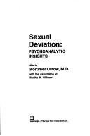 Cover of: Sexual deviation: psychoanalytic insights.