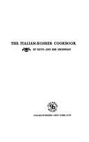 Cover of: The Italian-Kosher cookbook by Ruth Grossman