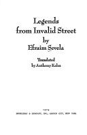 Cover of: Legends from Invalid Street. | Efraim Sevela