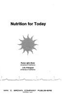 Cover of: Nutrition for today by Roslyn Alfin-Slater