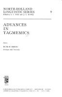 Cover of: Advances in tagmemics.