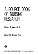 Cover of: A source book of nursing research.