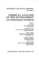 Cover of: Chemical analysis of the environment and other modern techniques
