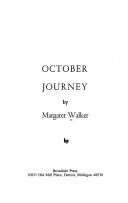 Cover of: October journey.