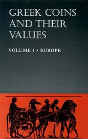 Cover of: Greek Coins & Their Values Vol. I by David R. Sear