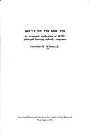 Cover of: Sections 235 and 236 by Harrison G. Wehner