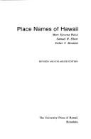 Cover of: Place names of Hawaii