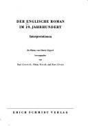 Cover of: Der Englische Roman im 19. Jahrhundert: Interpretationen.