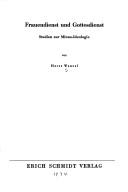 Cover of: Frauendienst und Gottesdienst: Studien zur Minne-Ideologie.