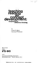 Cover of: Teaching reading as concept development: emphasis on affective thinking by George H. Henry