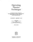 Operating theatre technique by Raymond J. Brigden