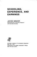 Cover of: Schooling, experience, and earnings. by Jacob Mincer