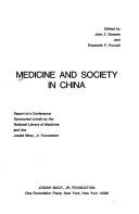 Cover of: Medicine and society in China