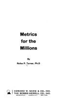 Cover of: Metrics for the millions
