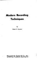 Cover of: Modern recording techniques