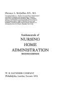Cover of: Fundamentals of nursing home administration