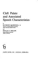 Cover of: Cleft palate and associated speech characteristics