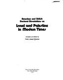 Cover of: American and British doctoral dissertations on Israel and Palestine in modern times.