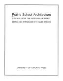 Cover of: Prairie School architecture | 