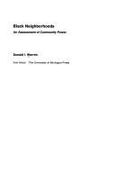 Cover of: Black neighborhoods: an assessment of community power