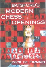 Cover of: Batsford's Modern Chess Openings (Batsford Chess Book)