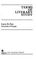 Cover of: Terms of literary study