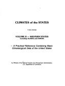 Cover of: Climates of the States: a practical reference containing basic climatological data of the United States.