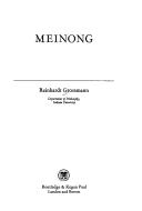 Cover of: Meinong by Reinhardt Grossmann
