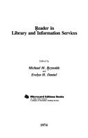 Cover of: Reader in library and information services by edited by Michael M. Reynolds and Evelyn H. Daniel.