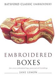 Cover of: Embroidered boxes by Jane Lemon