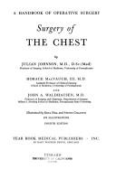 Cover of: Surgery of the chest