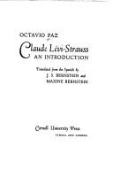 Cover of: Claude Lévi-Strauss: an introduction.