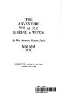 Cover of: The adventure of being a wife