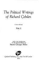 Cover of: The political writings of Richard Cobden by Richard Cobden