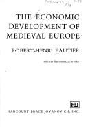 Cover of: The economic development of medieval Europe.