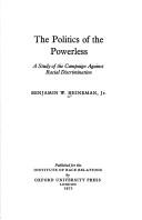 The politics of the powerless by Benjamin W. Heineman