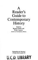 A reader's guide to contemporary history by Bernard Krikler