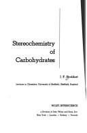 Cover of: Stereochemistry of carbohydrates