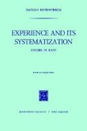 Cover of: Experience and its systematization. by Nathan Rotenstreich